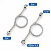 Thickened Tube Condensation Elbow 201 Stainless Steel Pressure Gauge Bend  Industrial Hardware