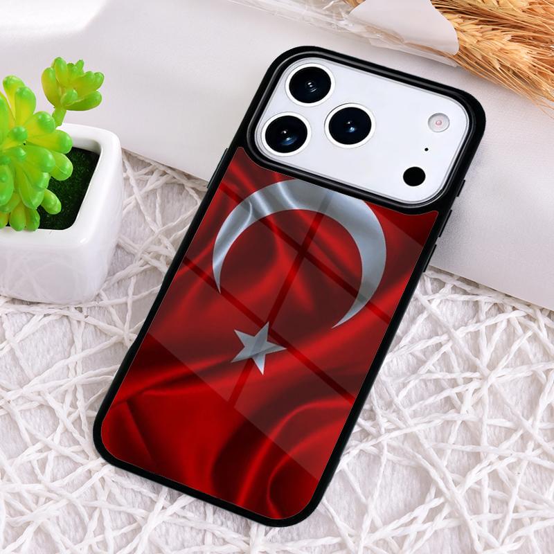 Турция Турецкий флаг Ударопрочный чехол для телефона для iPhone 17 Air 16e 15 11 12 14 13 Pro Max Обложка Coque
