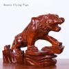 Резьба по массиву дерева высокого качества, украшения в виде зодиакального тигра, изделия из красного дерева для дома и офиса, животный фэн-шуй