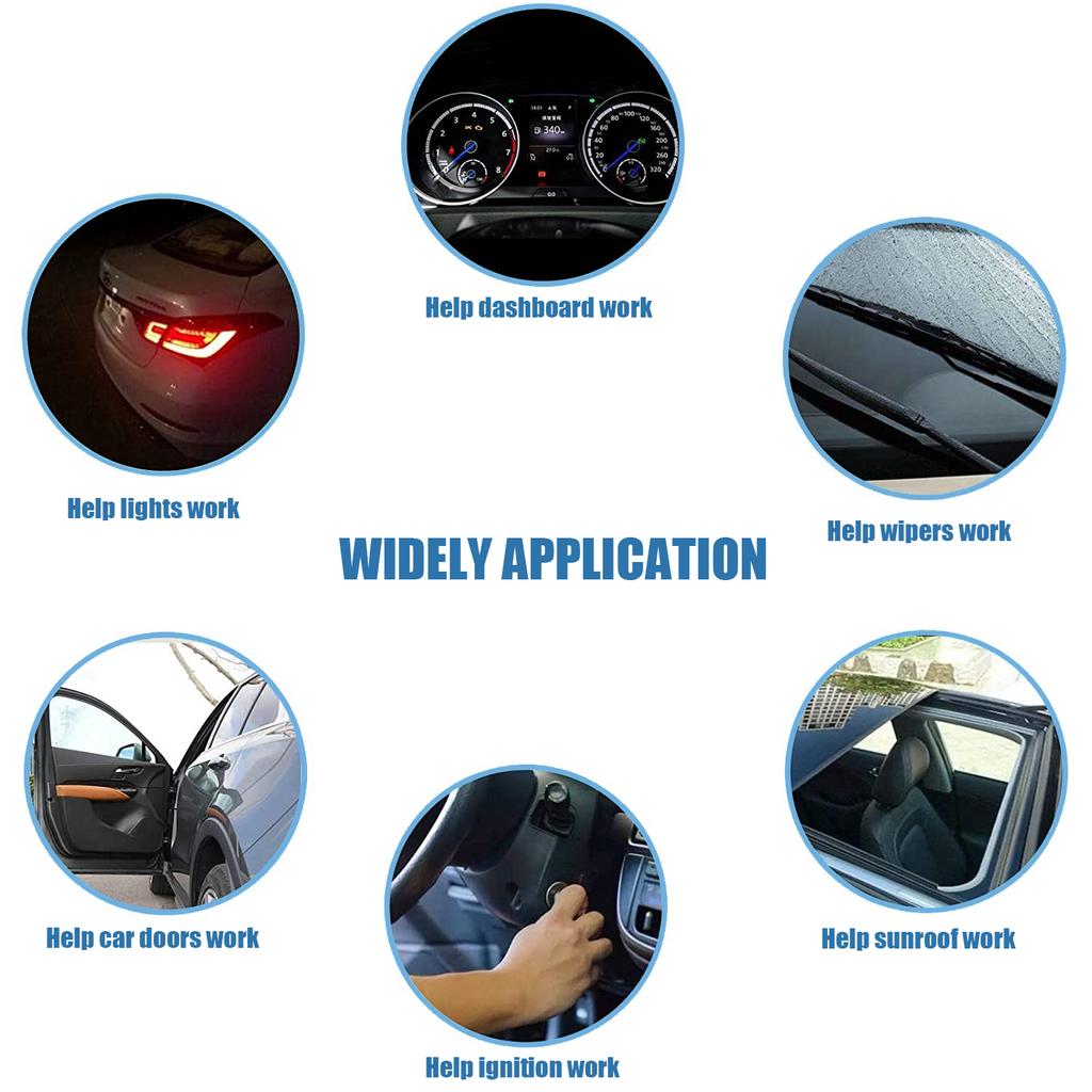 5 упаковок, держатель предохранителя 16 AWG, линейные автомобильные ножи ATC/ATO с 60 шт. мини-автомобильными предохранителями 5A, 10A, 15A, 20A, 25A, 30A и 3,2 фута, 2-контактный электрический провод