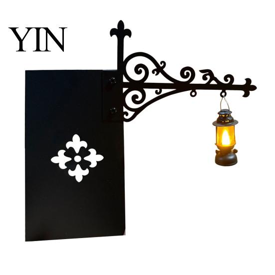 Compact Iron Lamp Vintage Mini Bookshelf Lamp, Portable Warm LED Night Light, Metal Decorative Lantern for Dark Academic Room Decor Reading Nook, Desk