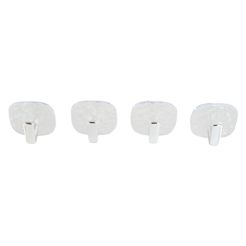 4 шт. Прозрачные крючки для ванной самоклеящиеся вешалки для полотенец и одежды органайзер для двери