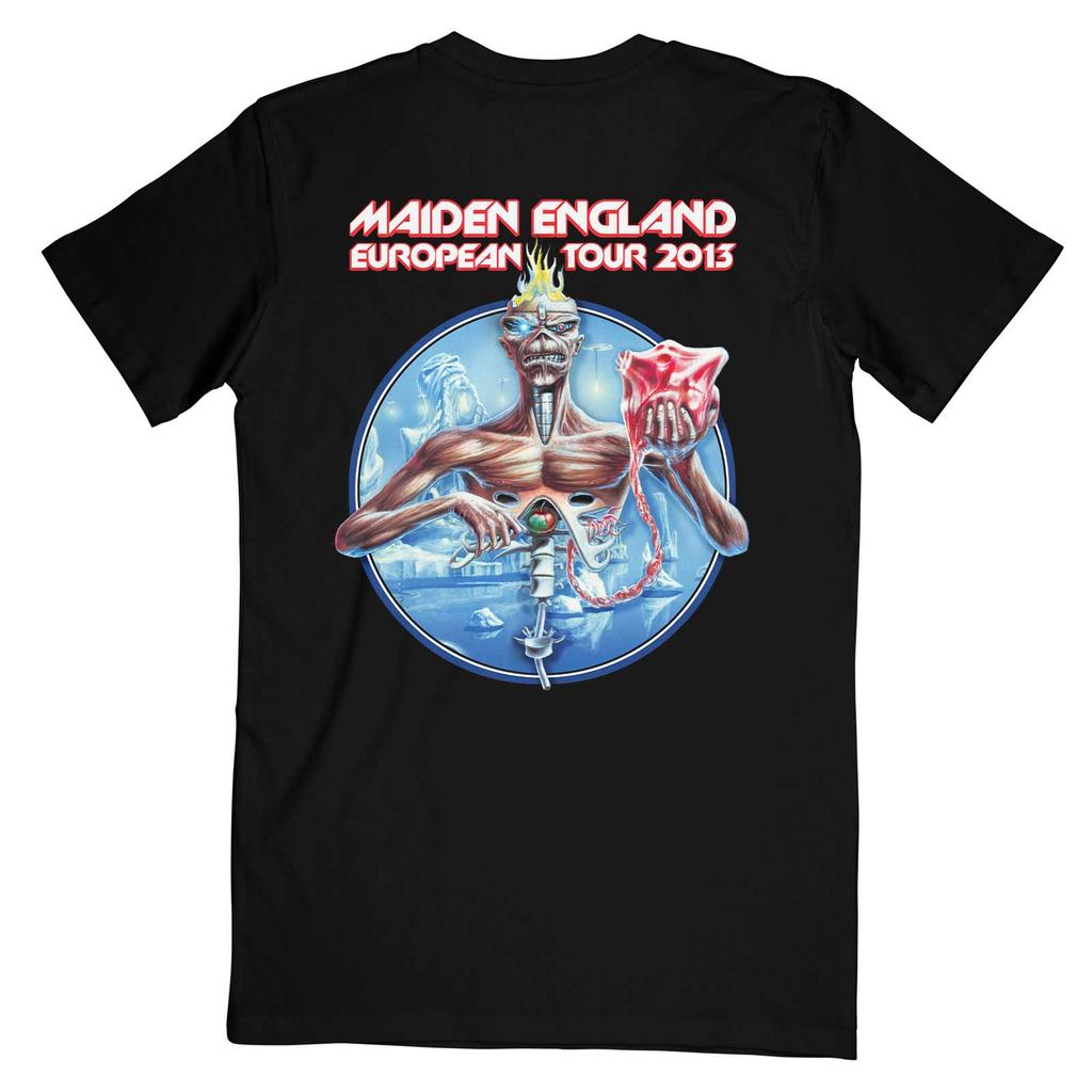 Iron Maiden Unisex Adult Euro Tour Back Print T-Shirt