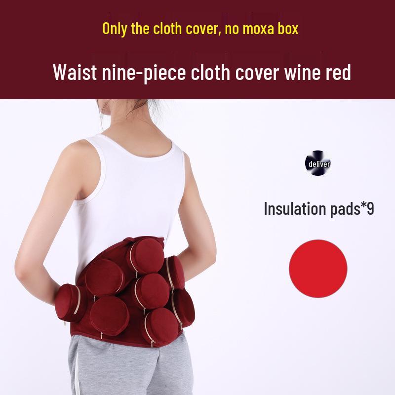 Portable Moxibustion Box with Cloth Cover for Single, Dual, Three, Four, or Six Linked Cans - Ideal for Waist, Dazhui, Neck, and Knee.