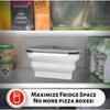 Folding Food Storage Container Stackable Pizza Preservation with Sealed Lid