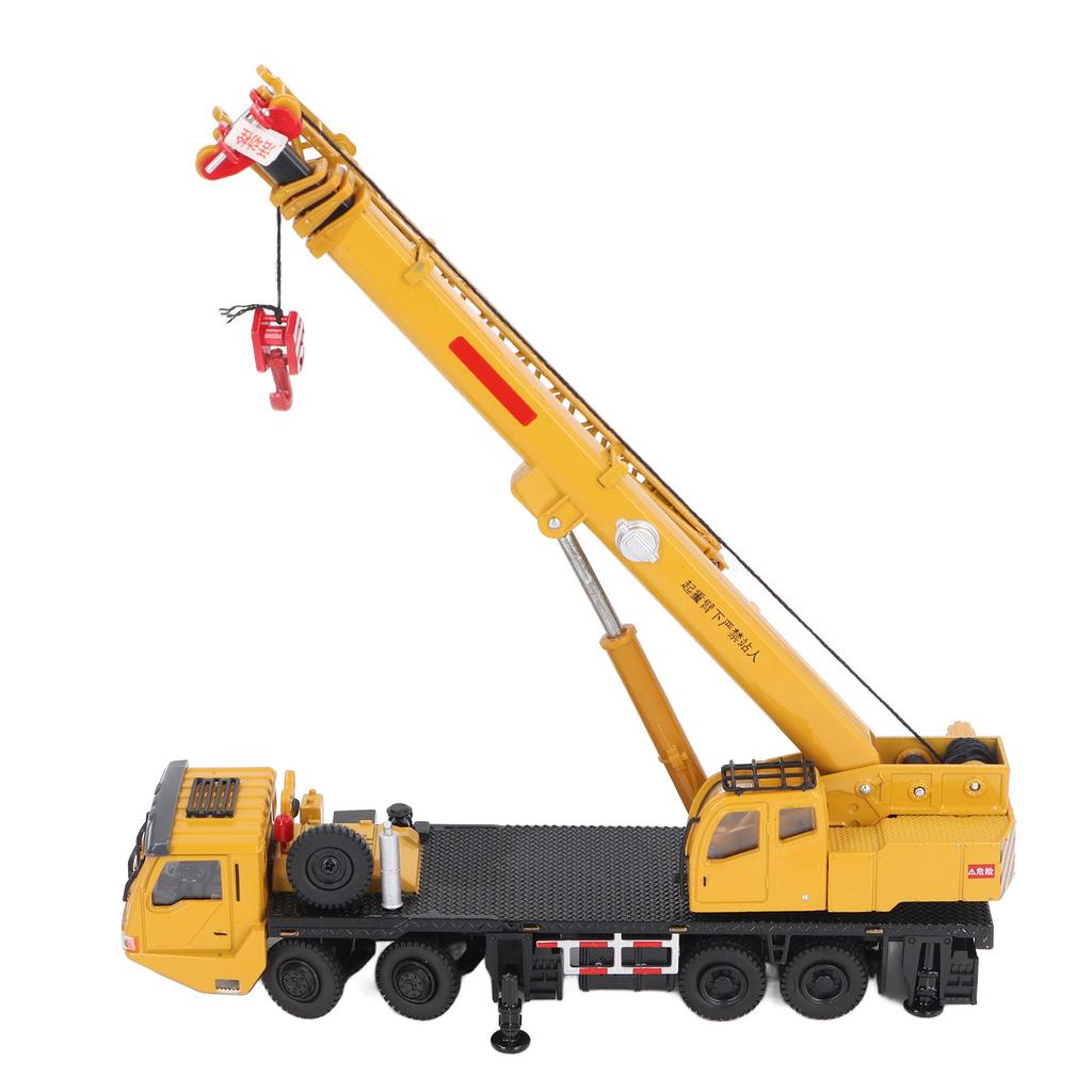 1/50 Scale Crane Truck Toy Fine Details Mobile Crane Truck Construction Vehicles Toys for Kids