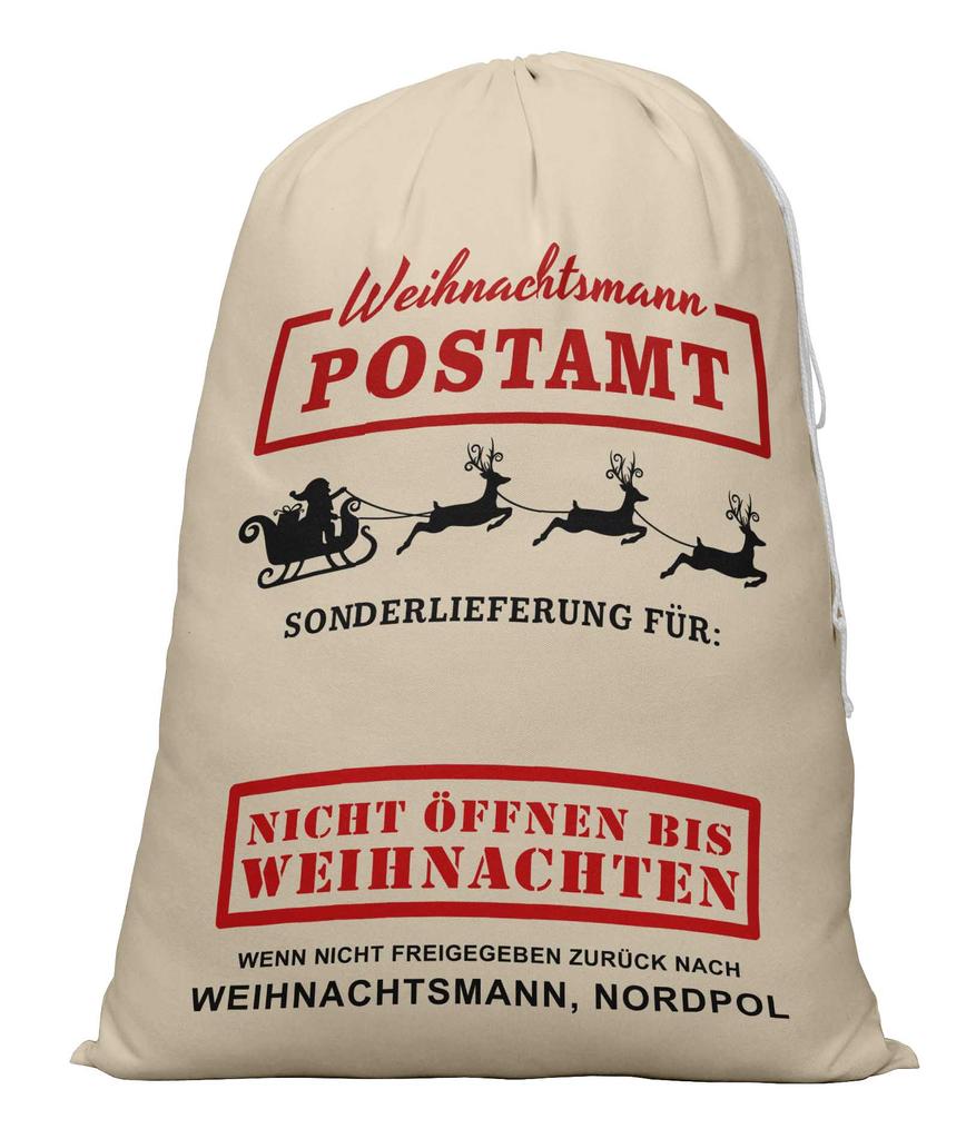 Printtoo 2 шт. Подарочный мешок Санты для детей, рождественские подарки, рождественский мешок, персонализированные сумки, большие 27x20 дюймов