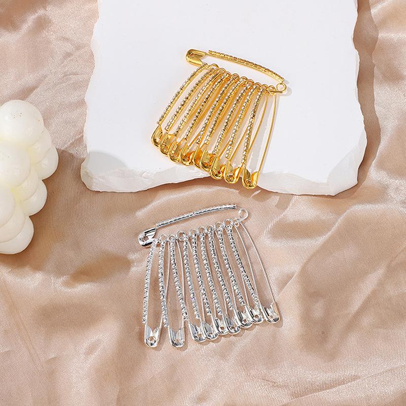 10/12Pcs Large Safety Pins 2 Inch Decorative  Brooch Women Brooch Pins For Clothes Skirts Sweater Scarf Lapels Hat