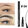 Liquid Eyebrow Pencil with Four-fork Brush Professional Waterproof Sweatproof Eye Brow Liner Long Lasting Makeup Easy To Color Eyebrow Definition