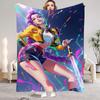 Kpop Demon Hunters Huntrix Blankets Quality Soft Warm Throw Blanket Winter Kids Couch Bed Fluffy Bedspread
