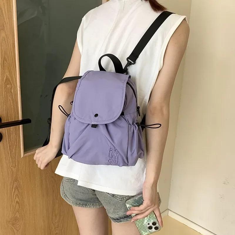 Fashion Large Capacity Compartment Interior Softback High-quality Bags for Women Interior Zipper Pocket Backpacks