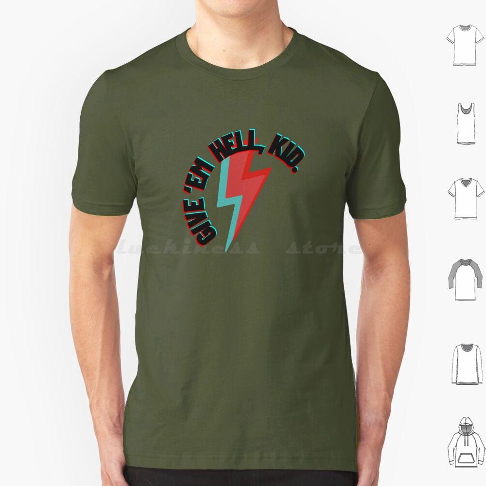 Give em Hell Kid T Shirt Cotton Men Women DIY Print Mcr Gerard Way Mikey Way Ray Toro Frank Iero Three Cheers Three Cheers