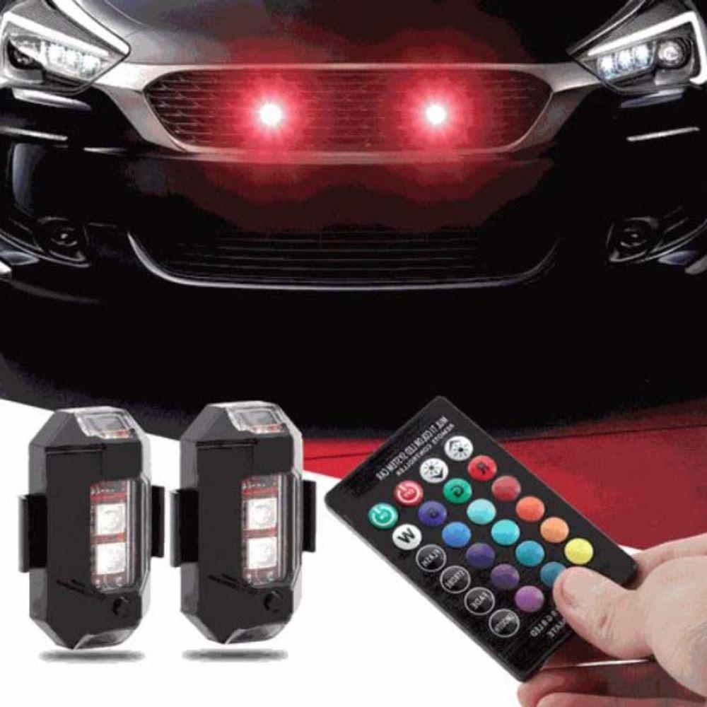 7 Color Motorcycle Warning Light RGB Motorcycle Signal Light LED Strobe Light Night Flying