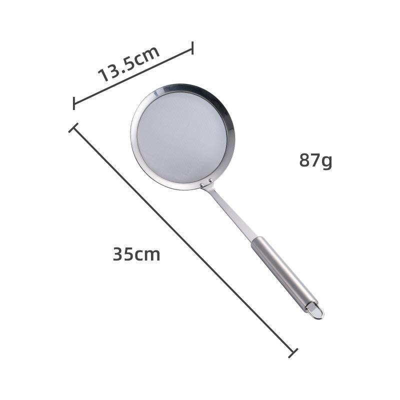 HANYANG 304 Широкая боковая круглая стальная ручка ситечко для утечки из нержавеющей стали Кухонные принадлежности Посуда Воронка Воронка Горячий горшок для супа