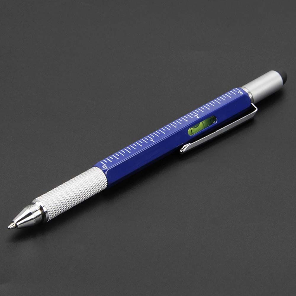 Aluminum Pen Tool Gadget Capaciative pen With Scale Replacement refill Flat-blade Screwdriver Ballpoint Pen Cross Screwdriver
