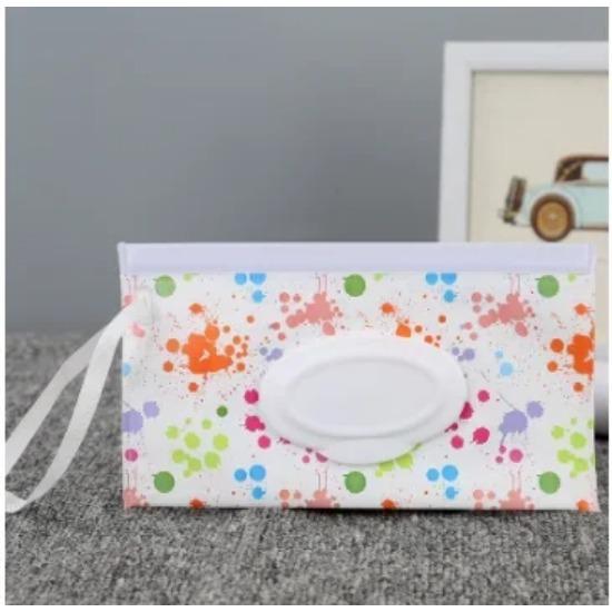 Сумка для влажных салфеток для малышей, симпатичная, с застежкой-липучкой, многоразовая сумка для влажных салфеток, откидная крышка, коробка для салфеток, полезный аксессуар для детской коляски на открытом воздухе