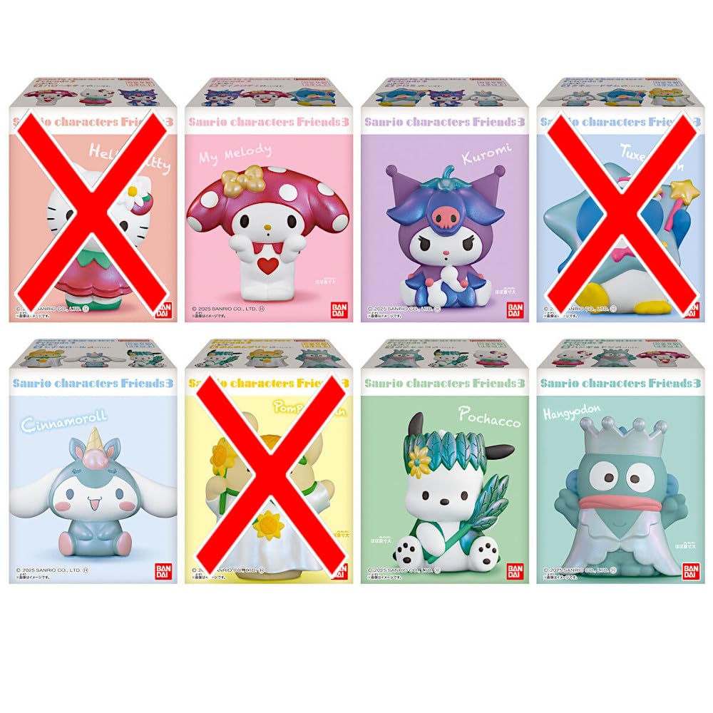 5 видов от Characters Friends3 Sanrio