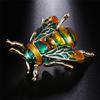 Vintage Enamel Bee Brooch Pin Shirt Animal Metal Pin Clothing Accessories