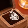 1Pcs Geometric threaded line stainless steel ring - adjustable ring with exaggerated finger ring design