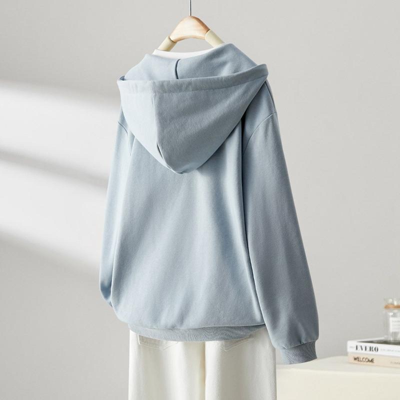 Женский весенне-осенний корейский новый пуловер с воротником с капюшоном, модный дизайн, поддельная футболка из 2 предметов, свободные большие универсальные топы с длинными рукавами