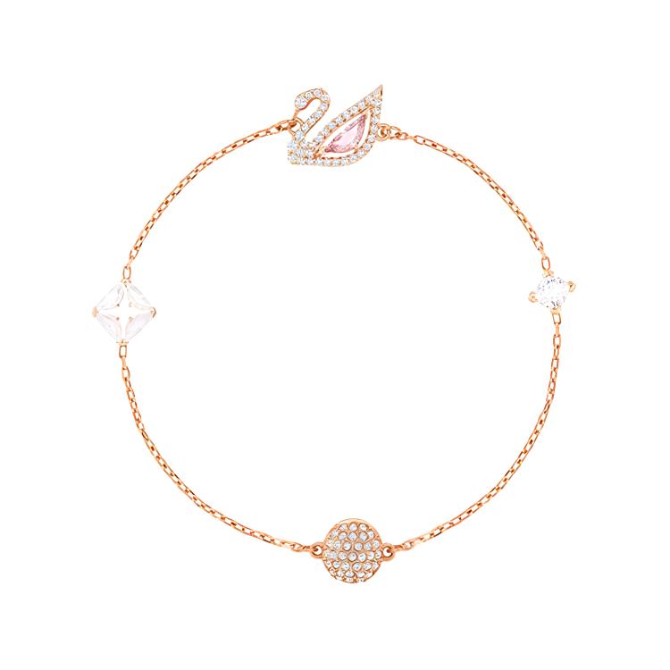 Swarovski Сияющая серия «Лебедь» Розовый лебедь Украшение Изысканный Романтичный Браслет Женский браслет 5472271