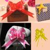 10 Pieces Bow Pull Decor Multi-colors Festive Packing DIY Crafts Lightweight Plastic Hand-Pulled Flower Christmas Holiday