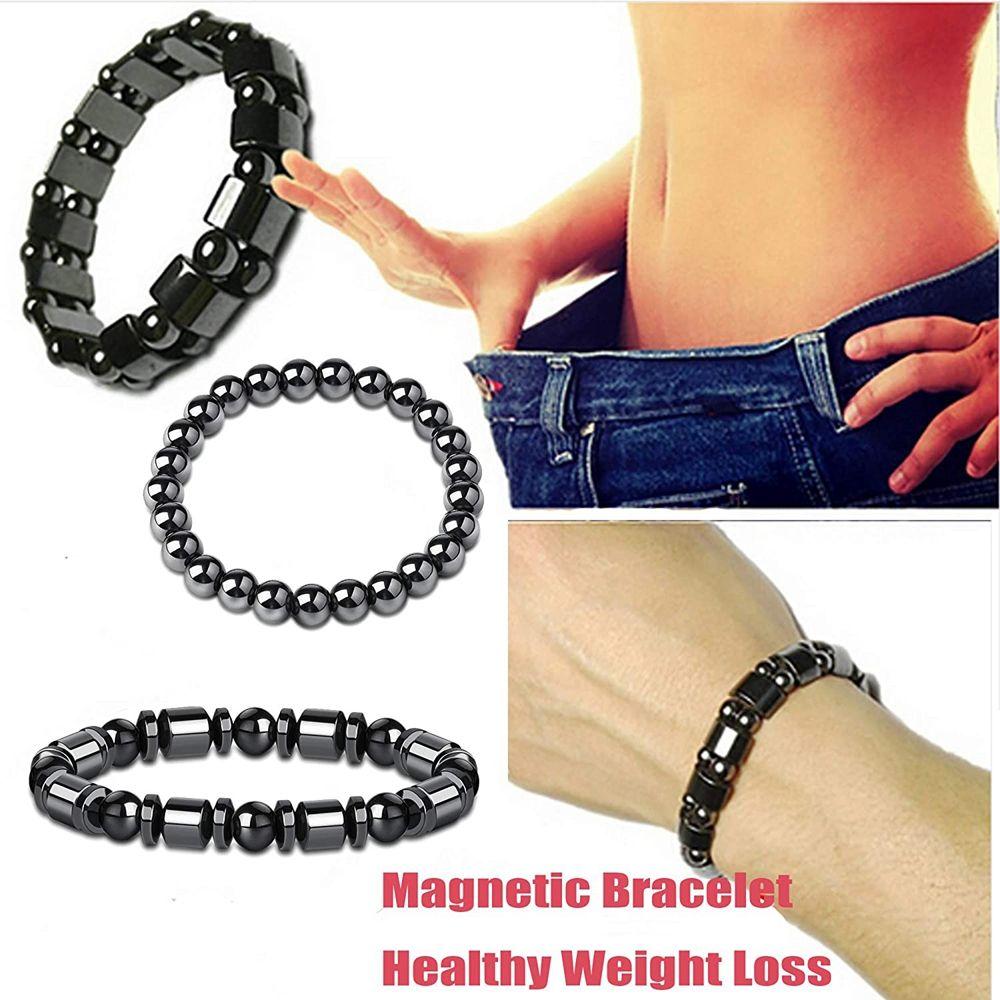 For Women Men Hematite Magnetic Detox Bracelet Magnetic Therapy Anklet Hematite Anklet Bracelet