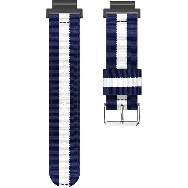 Нейлоновый ремешок для Garmin Forerunner 235 735 230 220 630 620 Цветная полоса с прошивкой Ремешок для часов Approach S20 S6 Браслет с запястьем Металлические разъемы