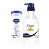 Vaseline Body Lotion & Dove Body Wash Set