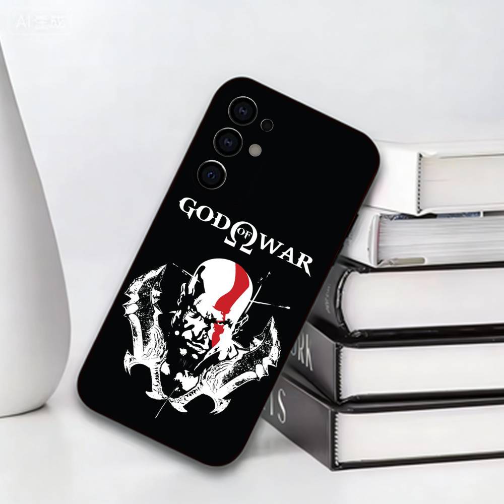 God Slayer Kratos Phone Case For Samsung S25,S24,S21,S22,S23,S30,Ultra,S20,Plus,Fe,Lite,Note,10,Black Cover