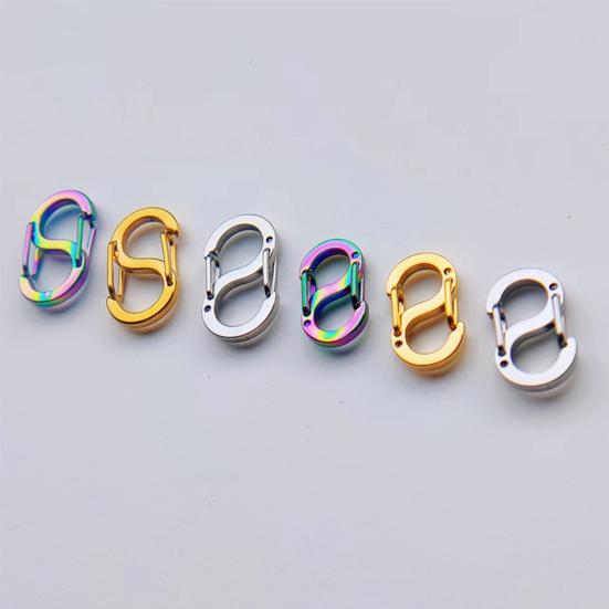 5 шт., двусторонняя пружинная пряжка S-типа, безопасная конструкция с двойным открытием, ожерелье, укорачиватель браслета, застежка для изготовления ювелирных изделий