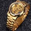 Mechanical Watch Men's Fashion Casual Steel Strip Openwork Automatic Mechanical Watch