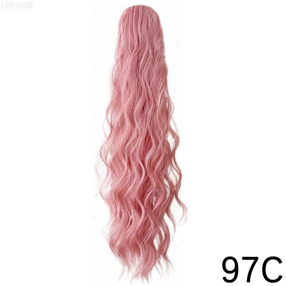 MERISIHAIR Synthetic Claw Clip In Ponytail Hair Extension Wavy Ponytail Extension Wig For Women Ponytail Hair Black Brown