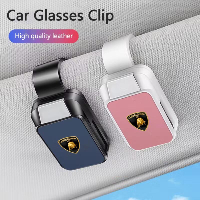 Car Portable Glasses Storage Multi-functional Sunshade Board Clip For Lamborghini Urus Huracan Aventador Premium Accessories