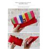 Colorful Silk Korean Quilted Long Wallet