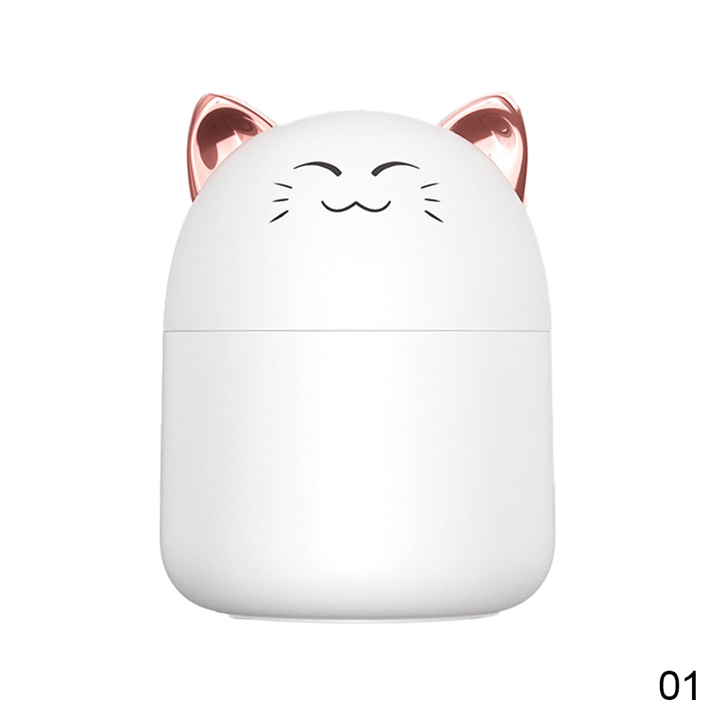 Новый настольный увлажнитель с красочной атмосферной подсветкой, емкостью 250 мл, прохладный диффузор аромата тумана, увлажнитель воздуха для дома, спальни, очиститель