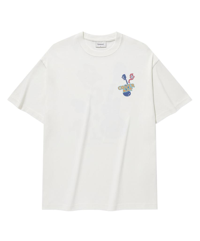 COVERNAT Band Play Graphic T-Shirt White