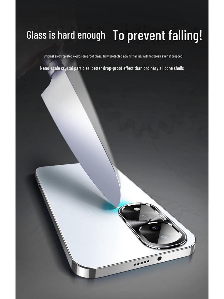 Honor 70Pro+ Electroplated Protective Cover for Honor 200/90GT/80/50 High-End Devices.