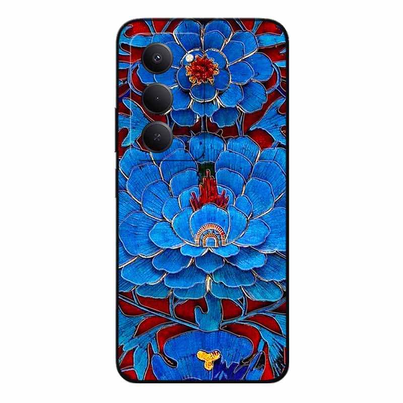 3D Чехлы с тиснением для Redmi 15 5G 4G Рельефное тиснение Мягкий силиконовый задний чехол для Xiaomi Redmi15 Цветочный рельеф Funda Redmi 15 4G 5G