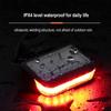 Solar Power Cycling Taillights Rechargeable Solar Taillights For Cycling Mountain Cycling Taillights Cycling Rear Signal Lights