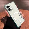 Чехол для OPPO A6 Pro 4G/5G Милый с подушками безопасности по углам Пастельный Матовый Магнитный Полуударопрочный Чехол для телефона
