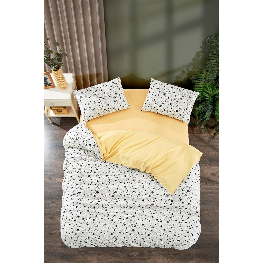Tiles Single Patterned Duvet Cover Set, Elastic Sheet And 1 Pillowcase