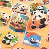 55Pcs Cartoon Panda Waterproof Stickers Personality Cute Decorative Luggage Cup Laptop Phone Guitar Skateboard Stickers