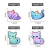 Starry Cat UV Printing Pins Cartoon Kitten Cute Brooches Lapel Badges Clothes Funny Animal Jewelry Gift for Friends