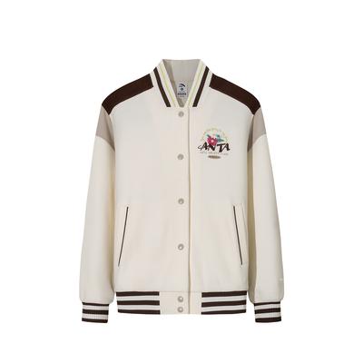 Вязаная спортивная куртка из серии Retro Lifestyle Женские топы Теплый-Нефритово-Белый Мокко 162618714S-1