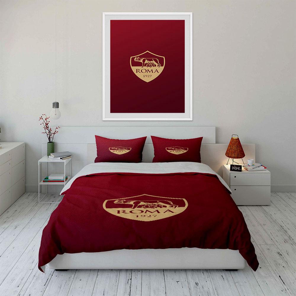 Wolf with twins emblem. Bedding sets Duvet cover sets Duvet covers Pillowcases(1*Duvet Cover 2*Pillowcases without duvet insert)