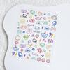 Nail Art Stickers: Sweet Graffiti Lines, Cute Patterns & Heart Decals