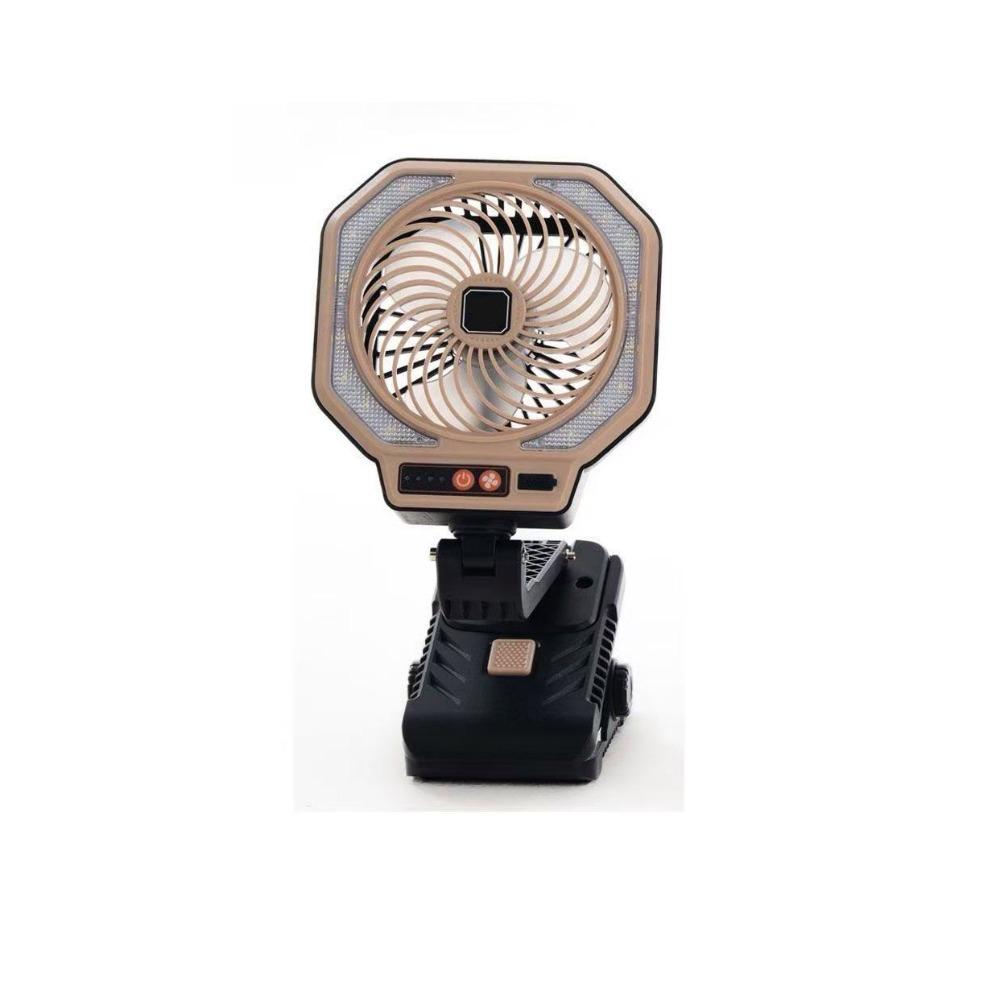 Foldable Design Camping Fan 3-Speed Adjustable Rechargeable Fan Lamp Outdoor Activity