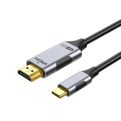 Кабель-переходник USB Type C HDMI HDMI-преобразователь 2M Видеовыход Дисплей Мобильный экран на ТВ Type C в HDMI Thunderbolt Совместимость с Type-C 4K@60 Гц