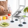 Commercial Tomato Slicer Tabletop Fruit Vegetable SlicerSlicer Tool with 4 Suction Cups 10mm Thickness Manual Cutter